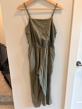 Old Navy Olive Green Jumpsuit with Spaghetti Straps